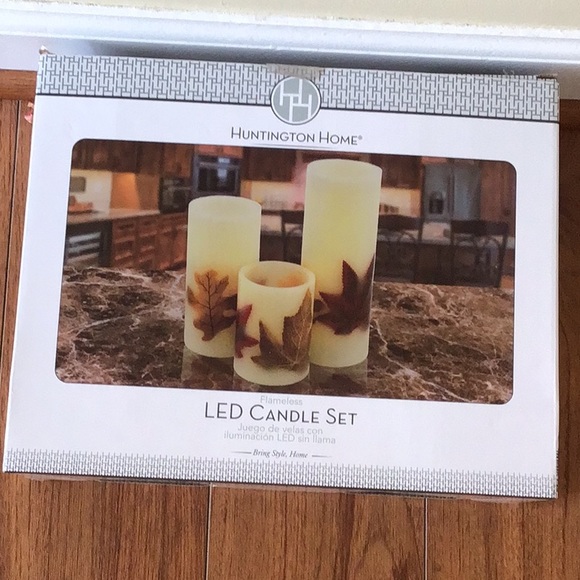 Huntington Home Flameless LED Candle Set, šAutumn Theme - Picture 5 of 5